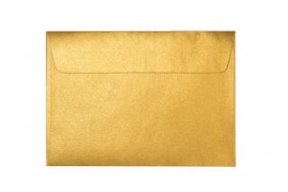 Kuvert DIN B6 självhäftande, guld