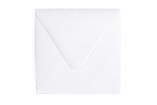Kvadratiska kuvert 113x113 mm, vita