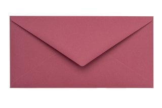 Kuvert, DIN-format (lång), hallonfärgade