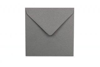 Kvadratiska kuvert 130x130 mm, mörkgrå