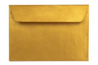 Kuvert DIN C6 självhäftande, guld