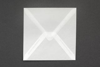 Kvadratiska kuvert 155x155 mm, transparenta