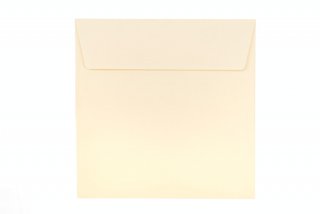 Kvadratiska kuvert 160x160 mm, gräddfärgade