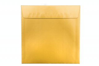 Kvadratiska kuvert 160x160 mm, guld