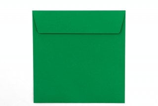 Kvadratiska kuvert 160x160 mm, gröna