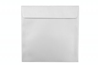 Fyrkantiga kuvert 160x160 mm, silver