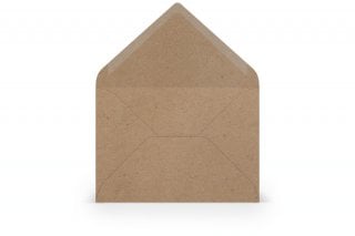 Kuvert DIN B6, kraftpapper